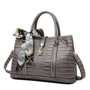 New ribbons style Crocodile pattern Shoulder Bags